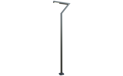 Angular LED pole 14 ft. Lisbon OD 4x4 (Aluminum+powder coating) One side 60W 8100Lm